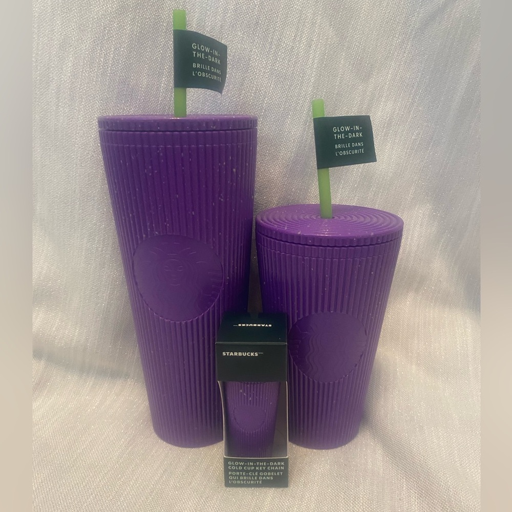 💥💥STARBUCKS FALL 2024 PURPLE GLOW IN THE DARK BUNDLE💥💥 PRICE IS FOR ALL 3!!